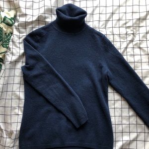 Blue Charter Club Cashmere Turtleneck